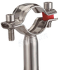 Stainless Steel Round pipe holder Tubing Pipe Stand Off 