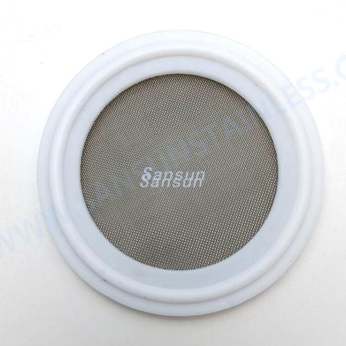 Food Grade Tri Clover gaskets PTFE Mesh Screen Gasket Seal 