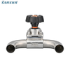 Sanitary U Type Three Way Diaphrgam Valve 