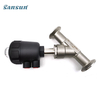 Clamp plastics pneumatic angle seat valve