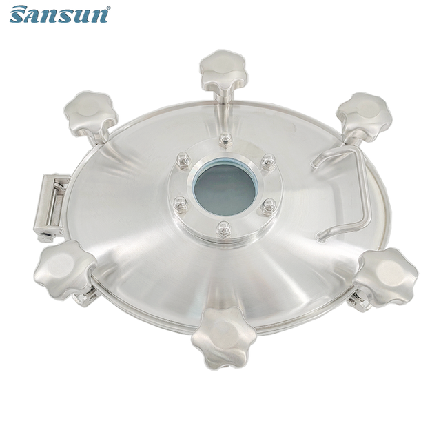 Elliptical Oval Manhole Cover with Sight Glass