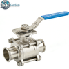 Stainless Steel 316L 3-Piece Tri-Clamp Manual Ball Valve for Data Center Liquid Cooling