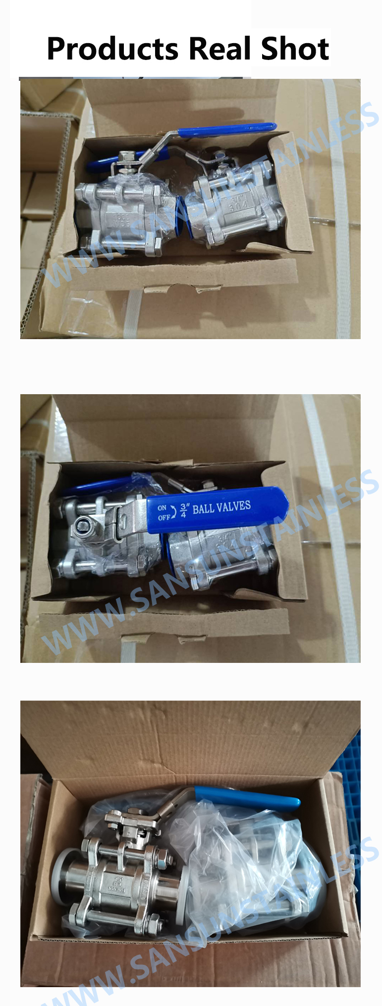 3 PC ball valve