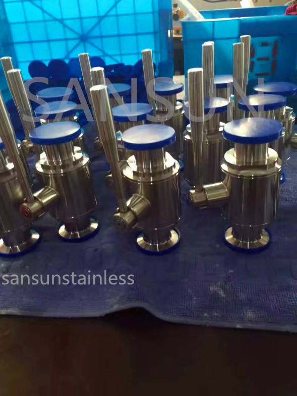 Sanitary stainless steel ball valve direct way triclamp ball valve