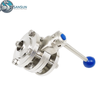 Data Center Liquid Cooling Sanitary Stainless Steel Weld Three-Piece Butterfly Valve