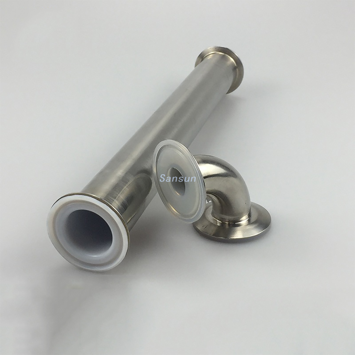 PFA lined pipe with tri-clamp 1