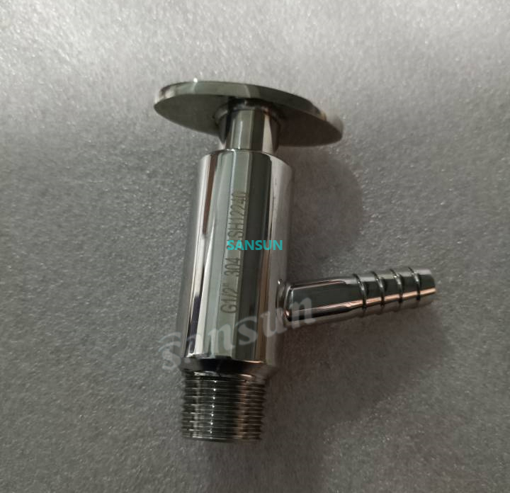 sanitary manual thread sample valve for tank