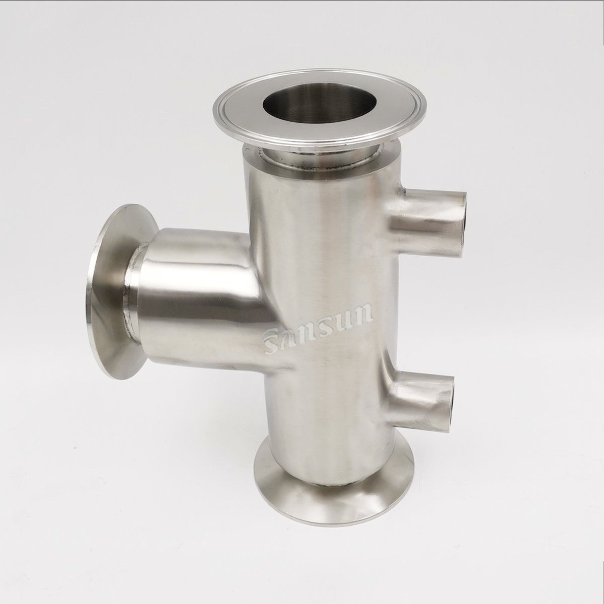 Jacketed clamped tee with Heat Preservation 3