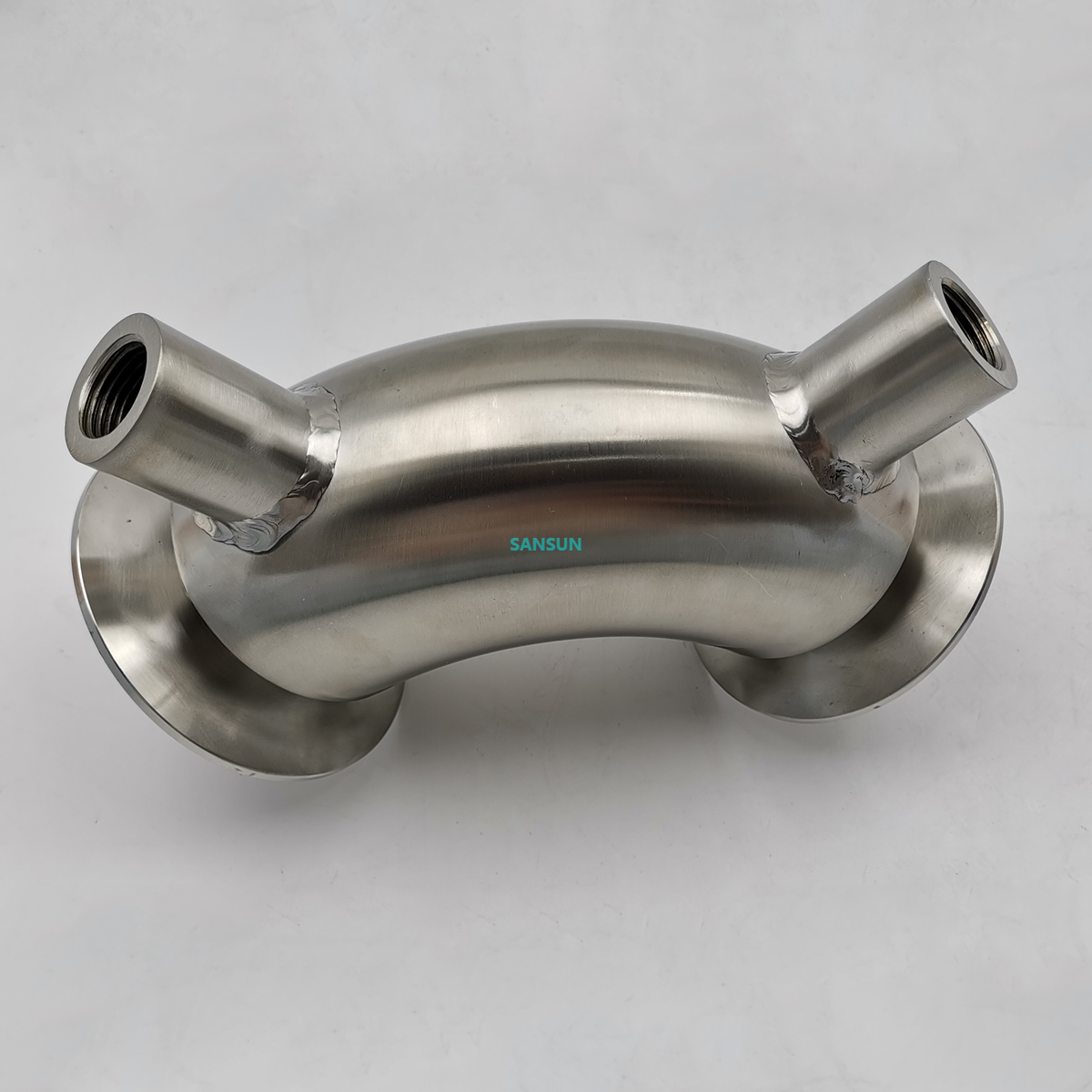 heating jacketed 90 Degree Clamped Elbow 5