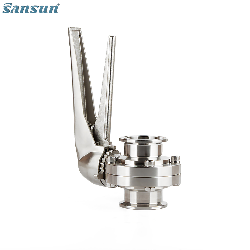 DIN stainless steel tri clamp reliable butterfly valves