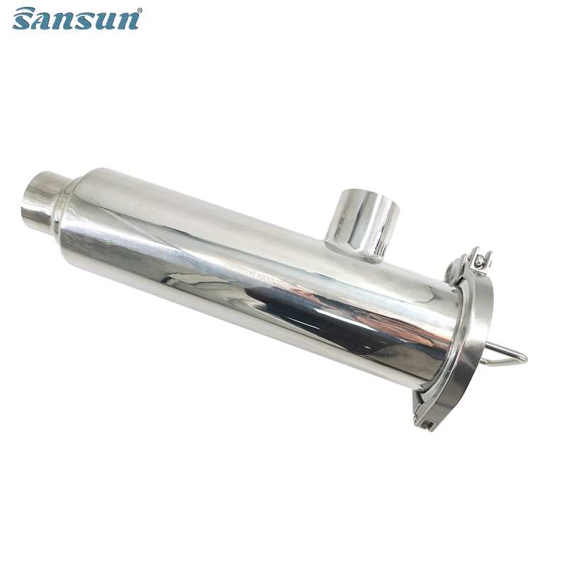Sanitary welding Angle type Strainer filter