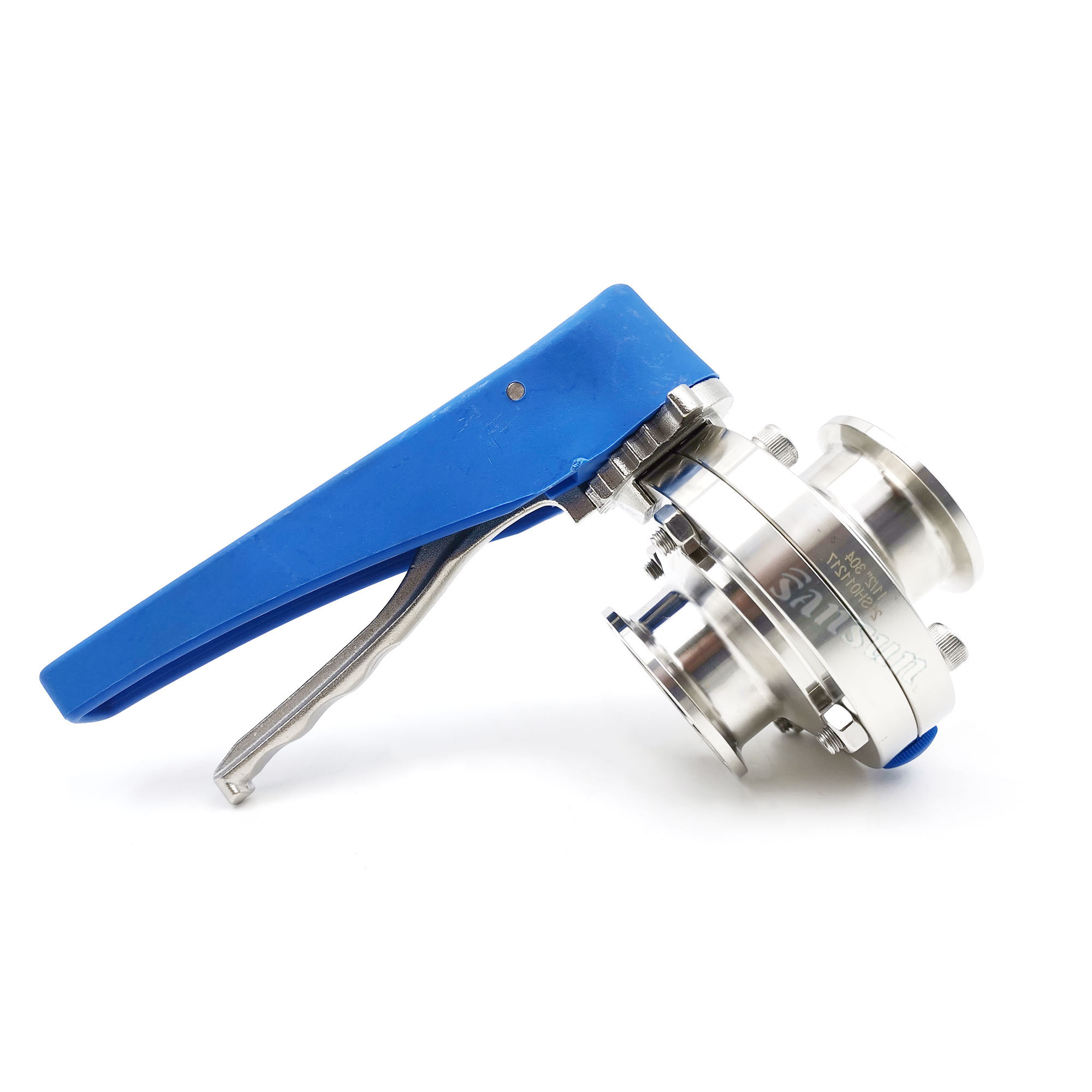 SS316 Tc Dairy Butterfly Valve with Trigger Handle
