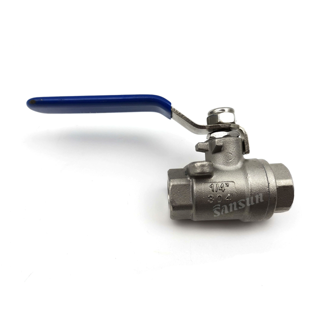 DN50 Stainless Steel Screwed End 2 Piece Ball Valve