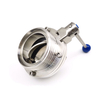Stainless Steel Manual Threaded Butterfly Valve with Pull Handle