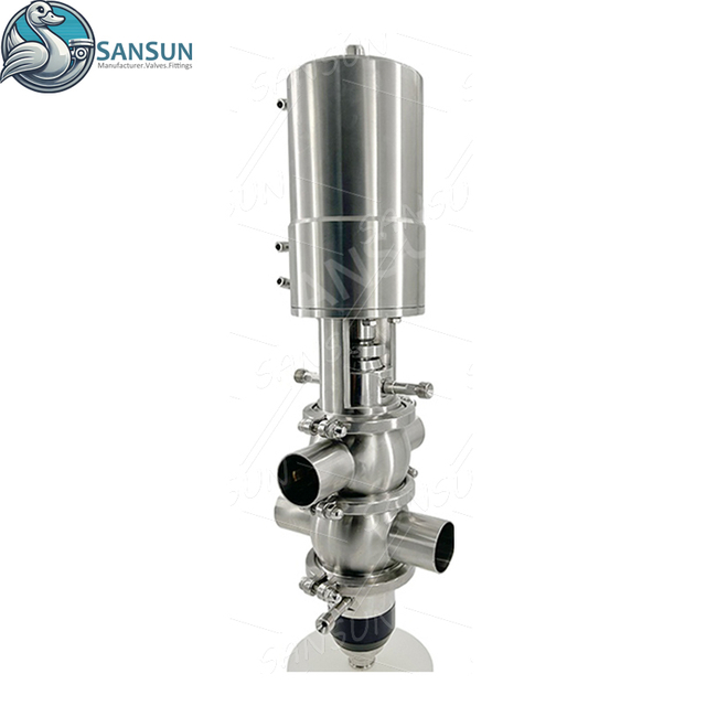  Sanitary Stainless Steel Welded Mix Proof Valve Mixproof Double Seat Valve