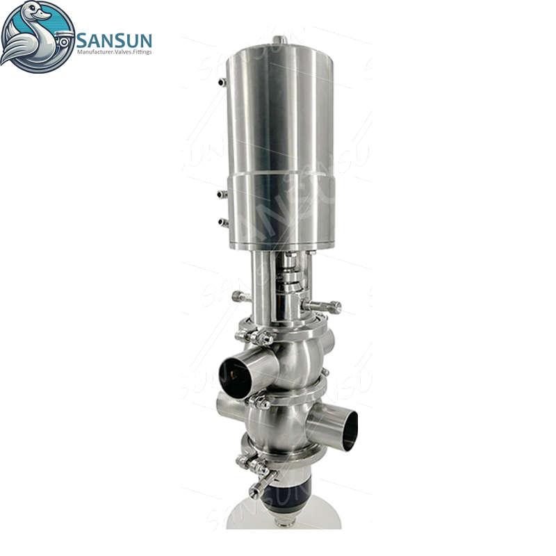  Sanitary Stainless Steel Welded Mix Proof Valve Mixproof Double Seat Valve
