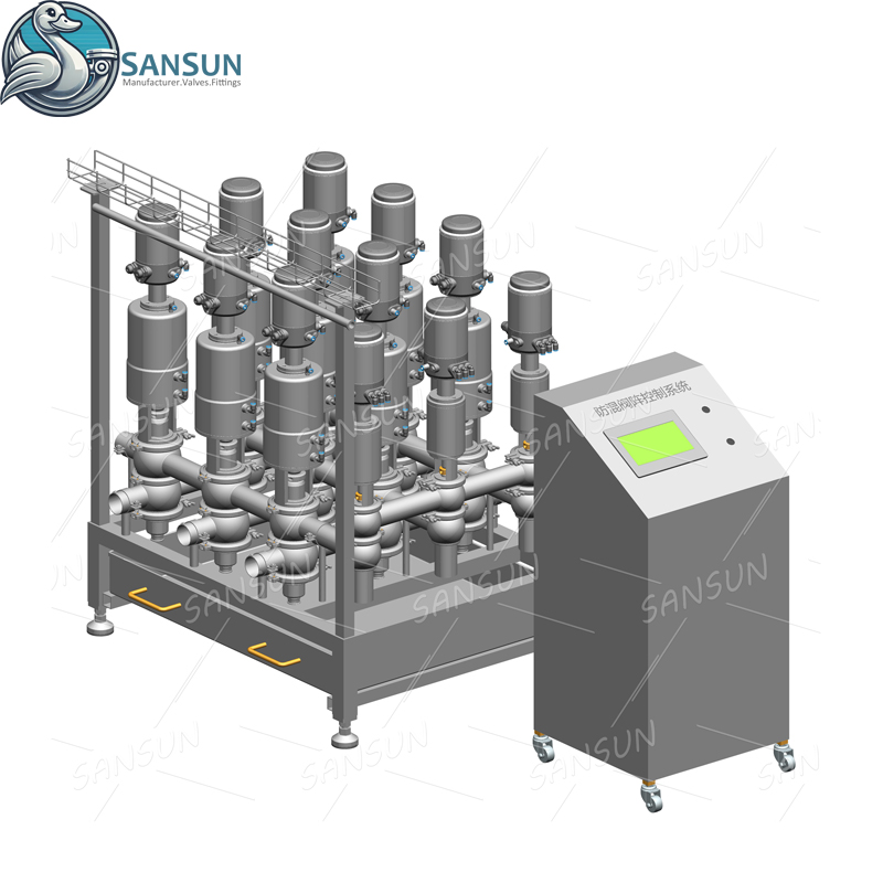 Double seat Valve with C-top AS-I Bus communication