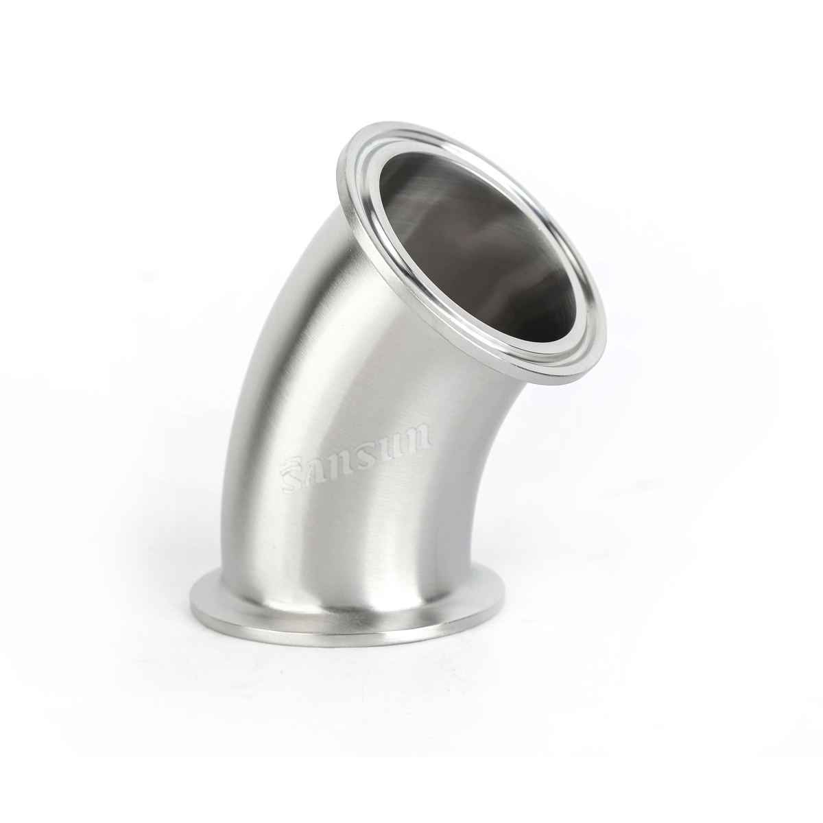 Food Grade Stainless Steel Tri Clamp 45 Degree Elbow Bend
