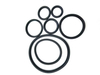 Food Grade DIN union Silicon Viton EPDM Gasket Seal Ring