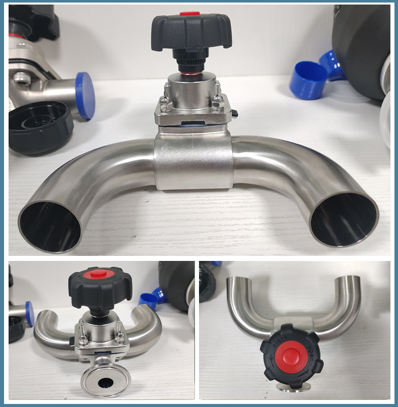 U Type Three Way Diaphrgam Valve