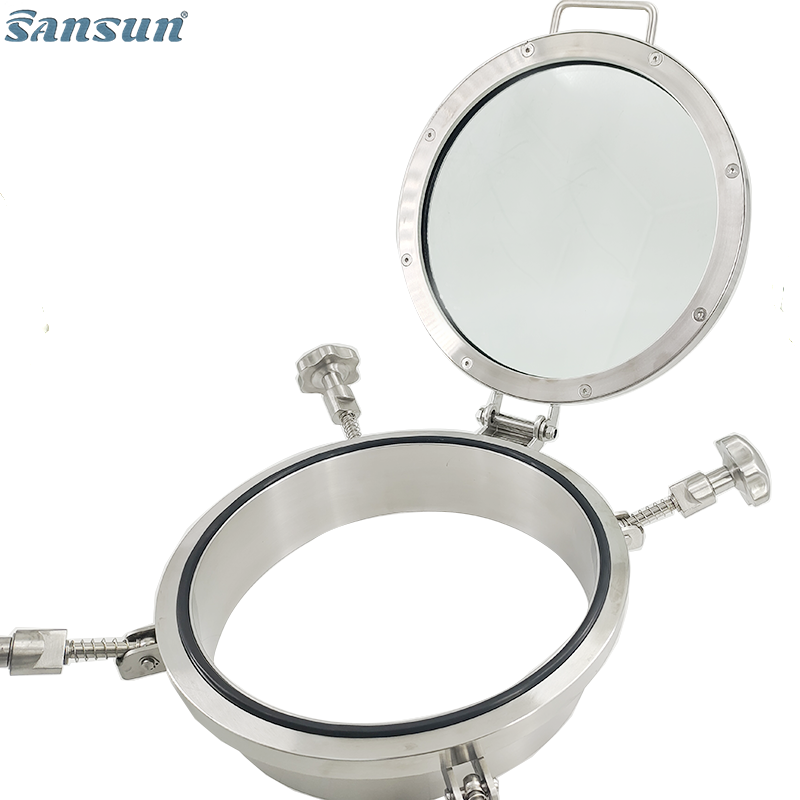 Circular Manhole with glass