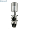 DIN weld F type Pneumatic divert seat valve 