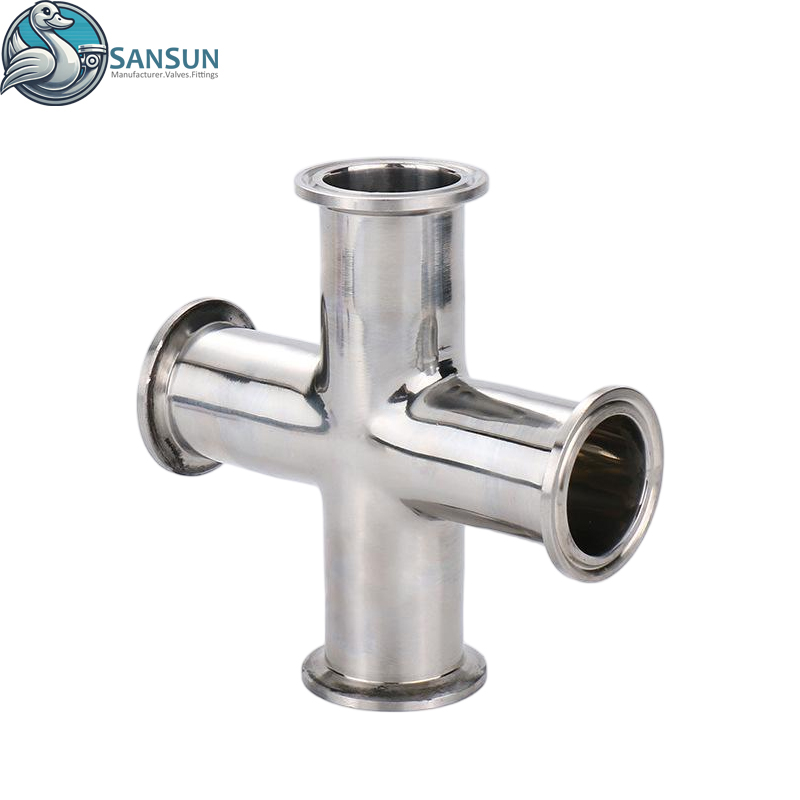 304 316L Stainless Steel Sanitary Clamp Cross