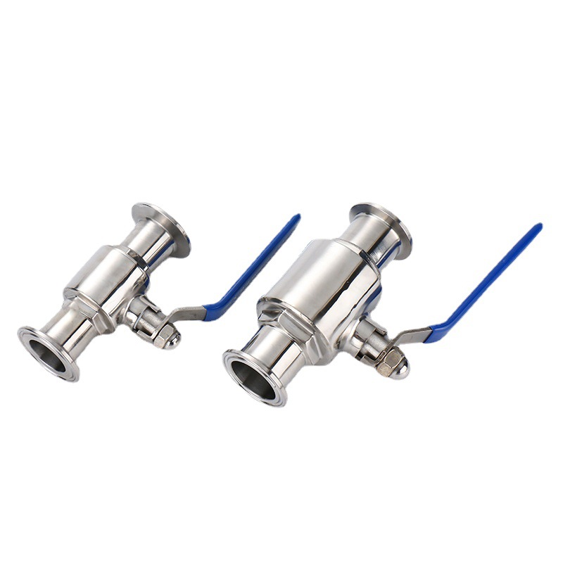 Sanitary stainless steel Tri-clamp Straight Ball Valve