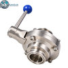 Manual Sanitary Tri-Clamp Butterfly Valve for Data Center Liquid Cooling