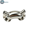 Sanitary Stainless Steel Jacketed Tri-Clamp Elbow for Heating Applications