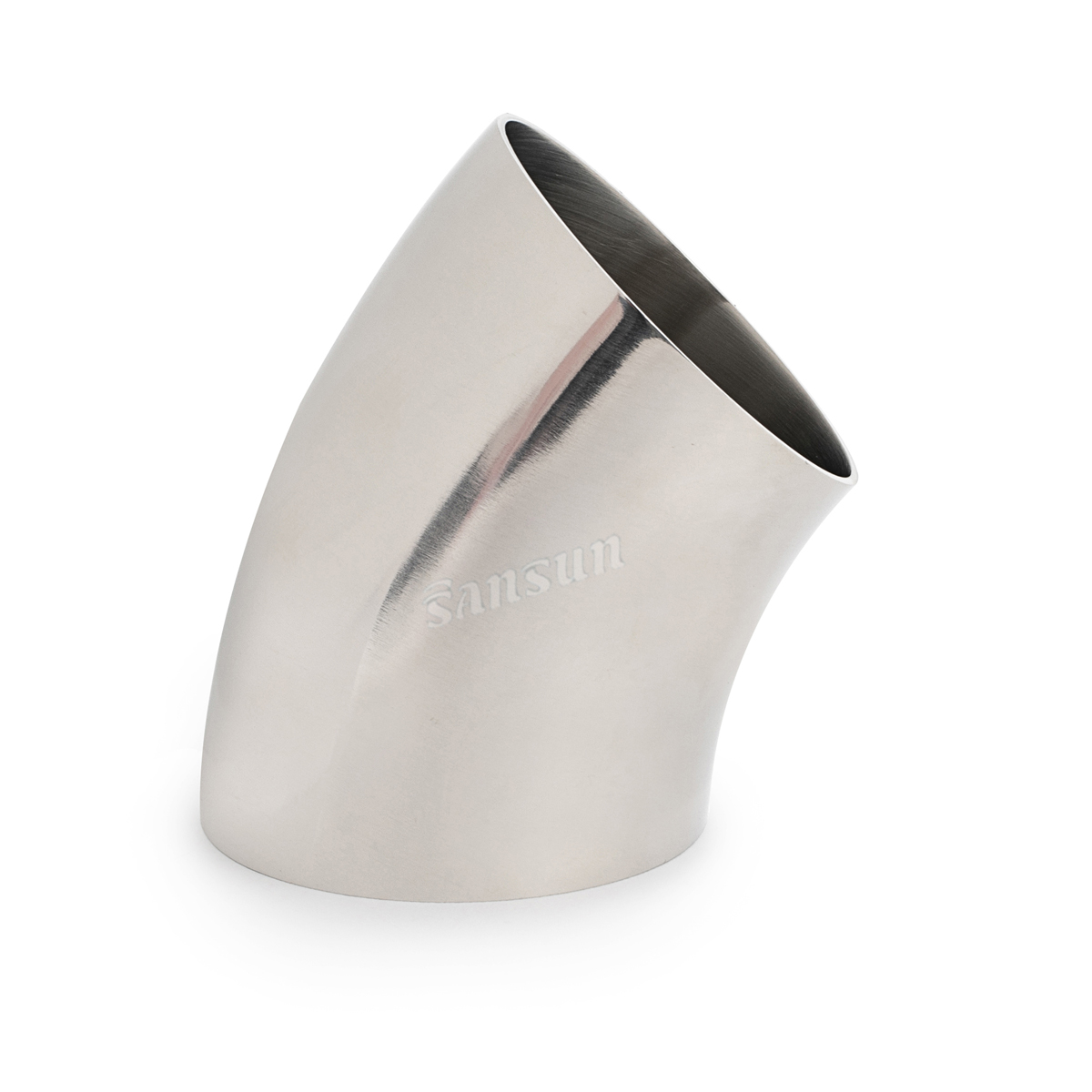 DIN Stainless Steel Sanitary Welded 45 Degree Elbow Bend