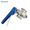 Tri-Clamp Butterfly Valve with Trigger Handle