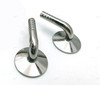 1.5" Tri Clamp x 3/8" Hose Barb with 90 Degree Bend