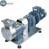 Sanitary Stainless Steel Weld/Clamp Displacement Rotary Lobe Pump with Gear Reduce Motor
