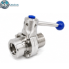 316L Sanitary Male Nut Butterfly Valve for Data Center Liquid Cooling