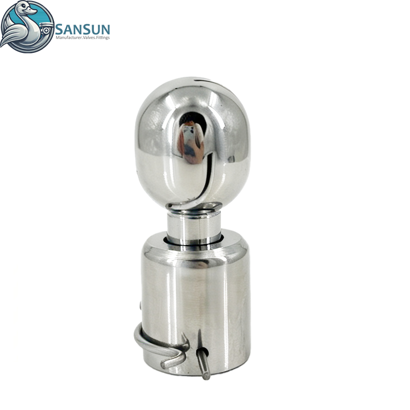 Sanitary Pin-type Rotating Cleaning Ball 304 316L Stainless Steel Tank CIP Spray Ball