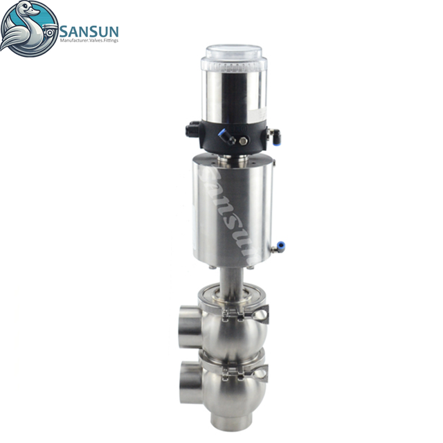 316L Welded Single Seat Valve with C-top ASI Bus 4-20 mA