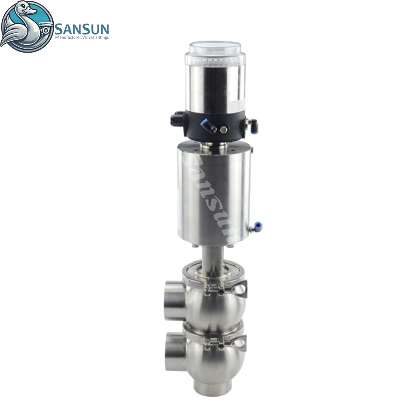 316L Welded Single Seat Valve with C-top ASI Bus 4-20 mA