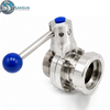 316L Sanitary Male Nut Butterfly Valve for Data Center Liquid Cooling