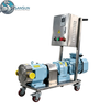 Sanitary Food Grade Rotary Lobe Pump with Variable Frequency Control 316L Stainless Steel