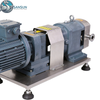 Sanitary Stainless Steel Weld/Clamp Displacement Rotary Lobe Pump with Gear Reduce Motor
