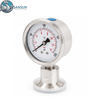 316L Food Grade Sanitary Tri-Clamp Diaphragm Pressure Gauge