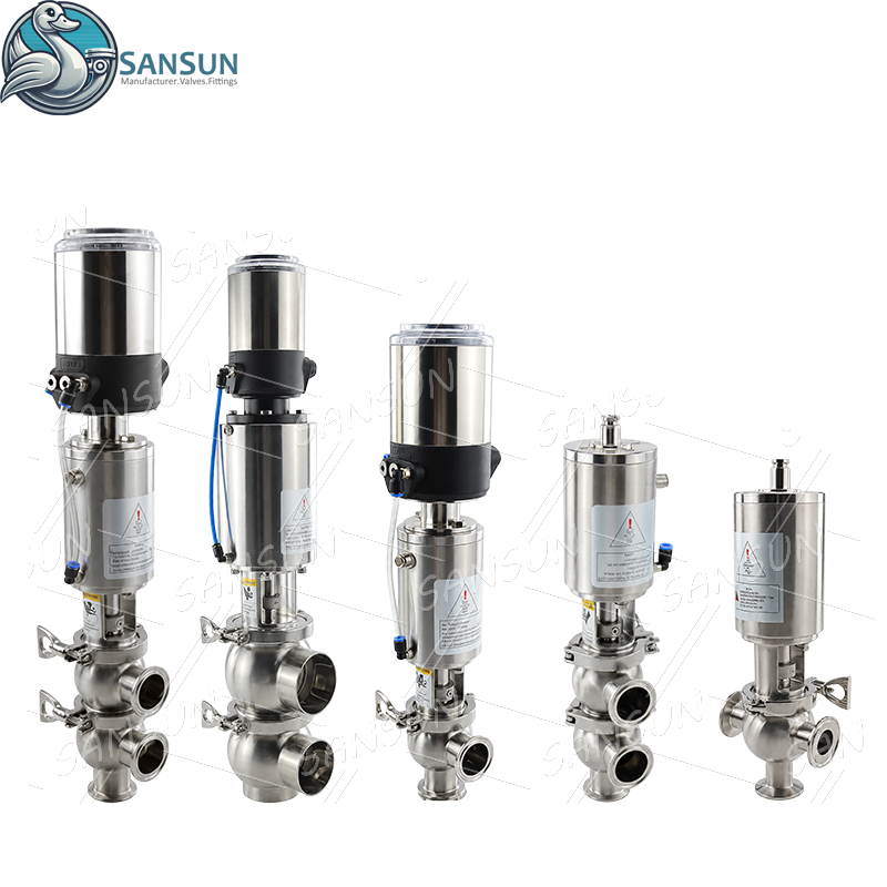 316L Welded Single Seat Valve with C-top ASI Bus 4-20 mA