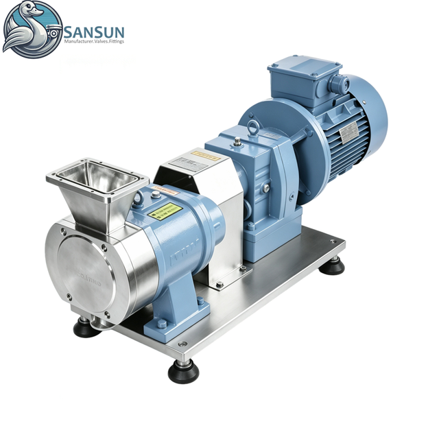 316L Stainless Steel Food Grade Lobe Pump with V‑Port Inlet for Viscous Food Beverage Transfer