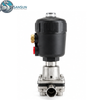 316L Sanitary Pneumatic Welded Diaphragm Valve with Plastic Actuator