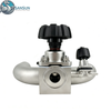 316L U Type Three Way Forged Diaphragm Valve with Aseptic Sampling
