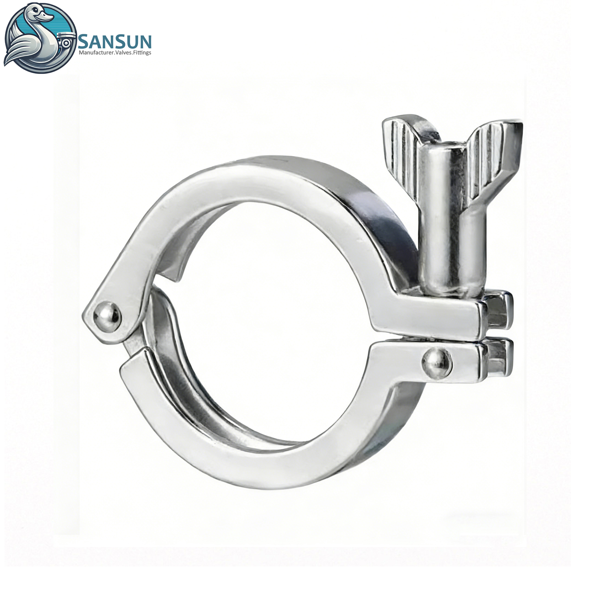 SS316L Single Pin Clamp For Data Center Liquid Cooling Pipeline