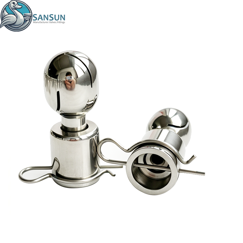 Sanitary Pin-type Rotating Cleaning Ball 304 316L Stainless Steel Tank CIP Spray Ball