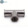 Sanitary Clamped Stainless Steel Tee for Liquid Cooling System
