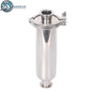 Sansun Stainless Steel Tri Clamp Straight Strainer For AI Data Center CDU Liquid Cooling Pipeline